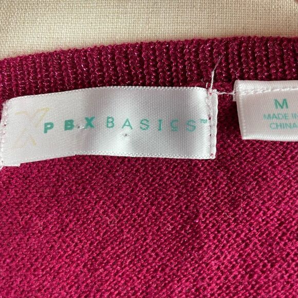 PBX Basics V-Neck Long Sleeve Top Size M EUC - Picture 6 of 7